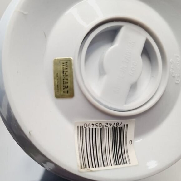 Vintage 80s Phoenix Insulated Thermal Carafate White Floral Tulip with Lid - Picture 9 of 13